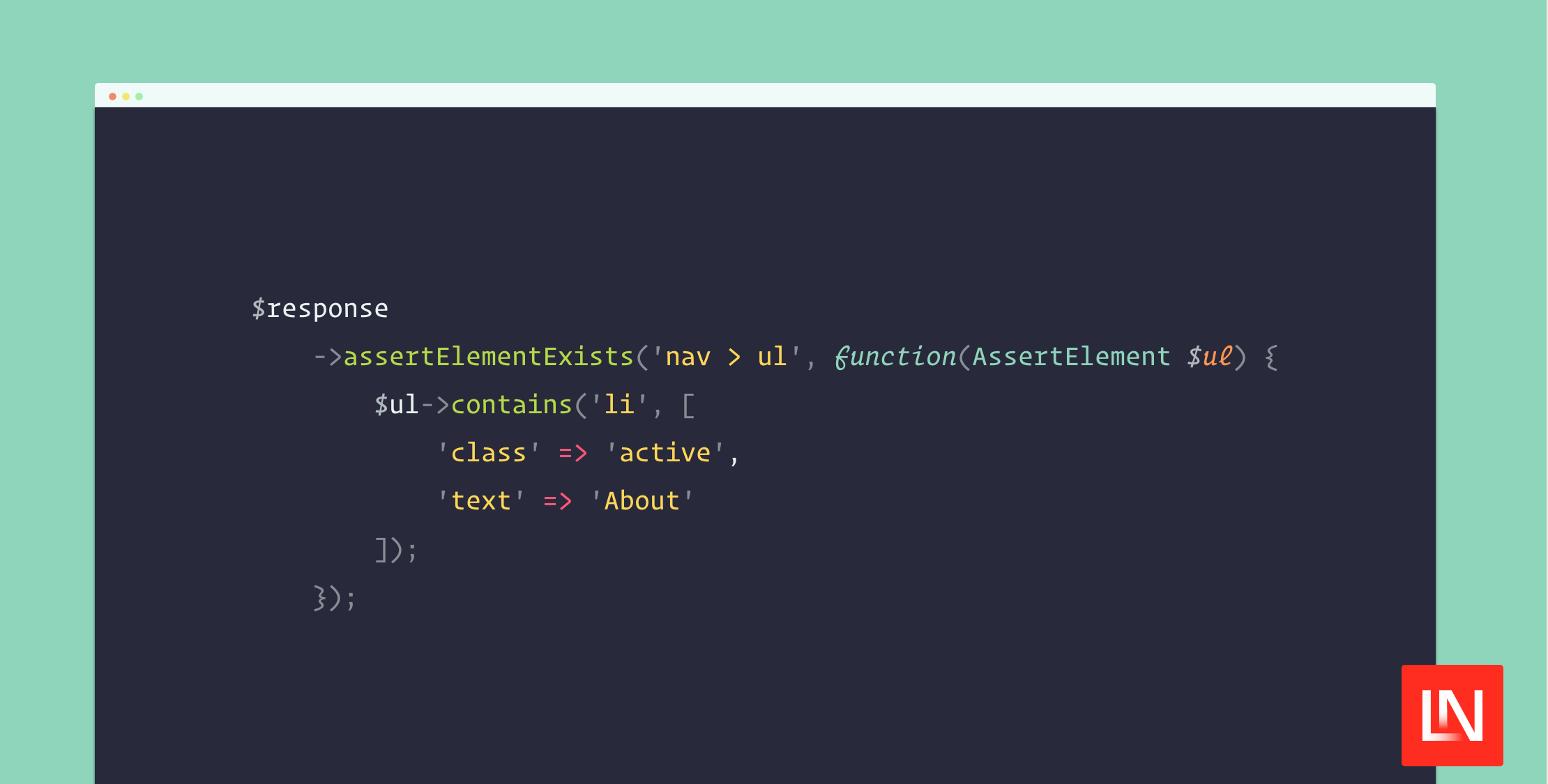 Assert DOM Elements in Laravel Tests