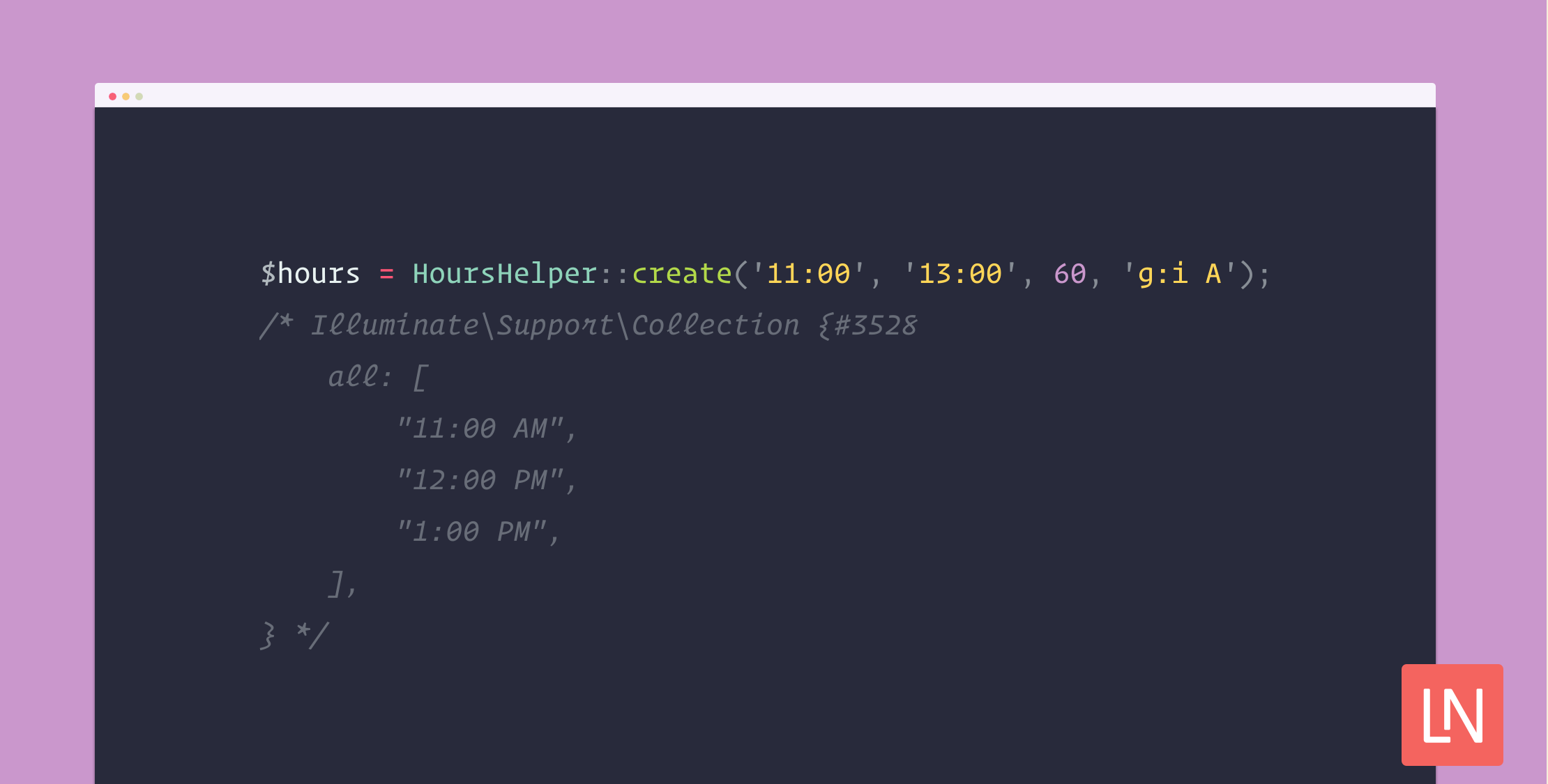 Generate Intervals of Time With the Laravel Hours Helper