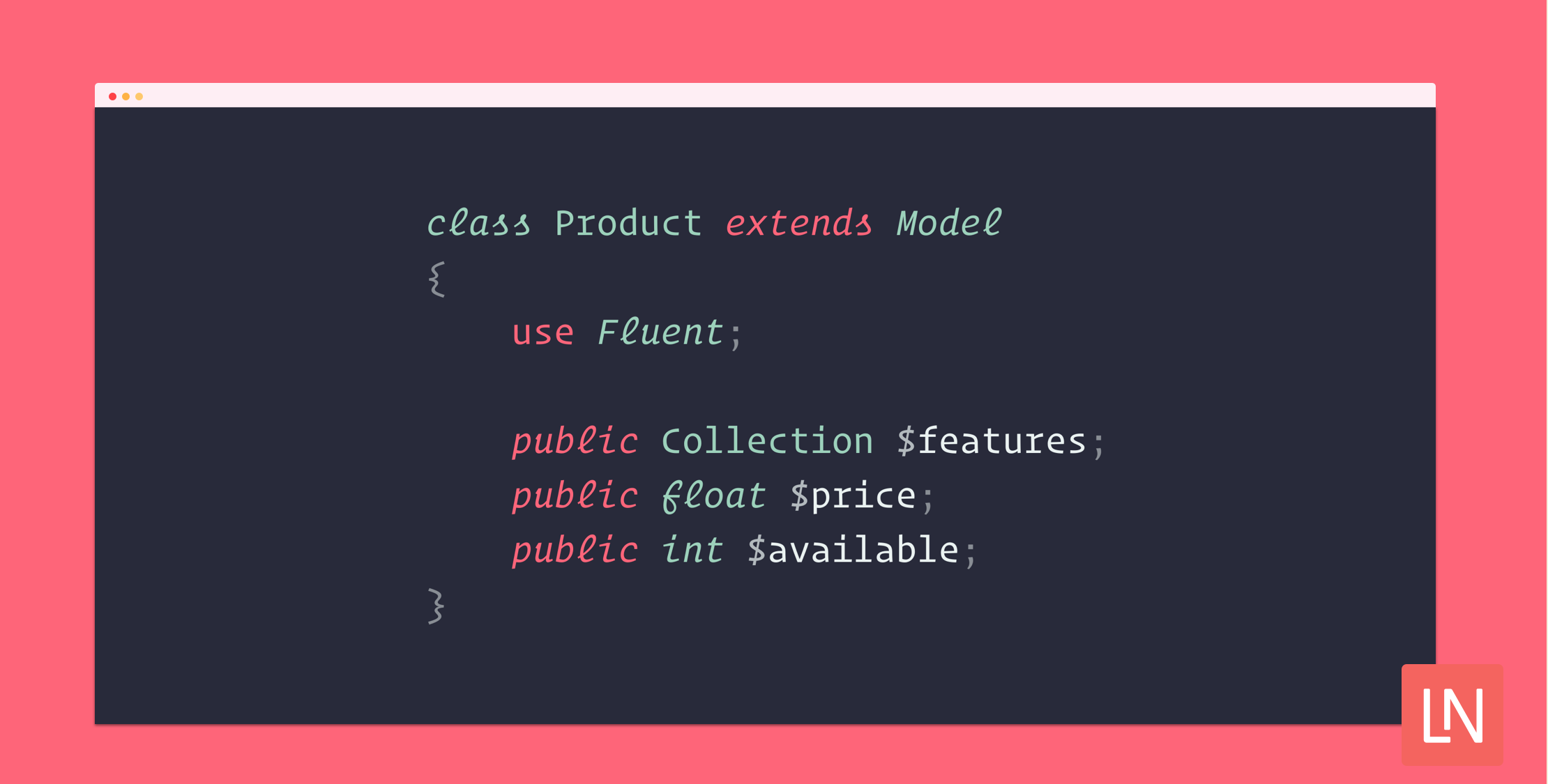 Define Model Attributes With Laravel Fluent