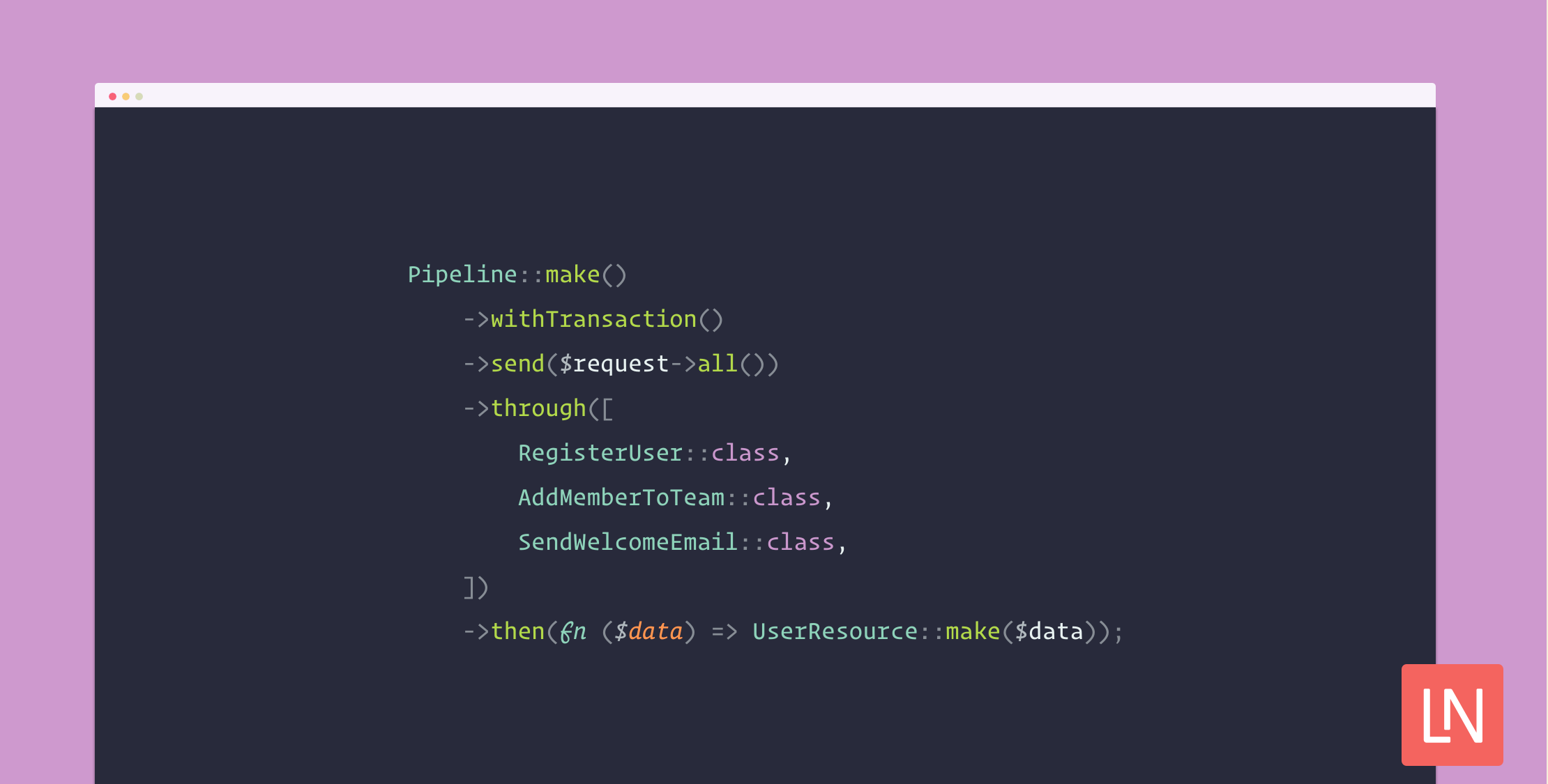 Supercharged pipelines for Laravel