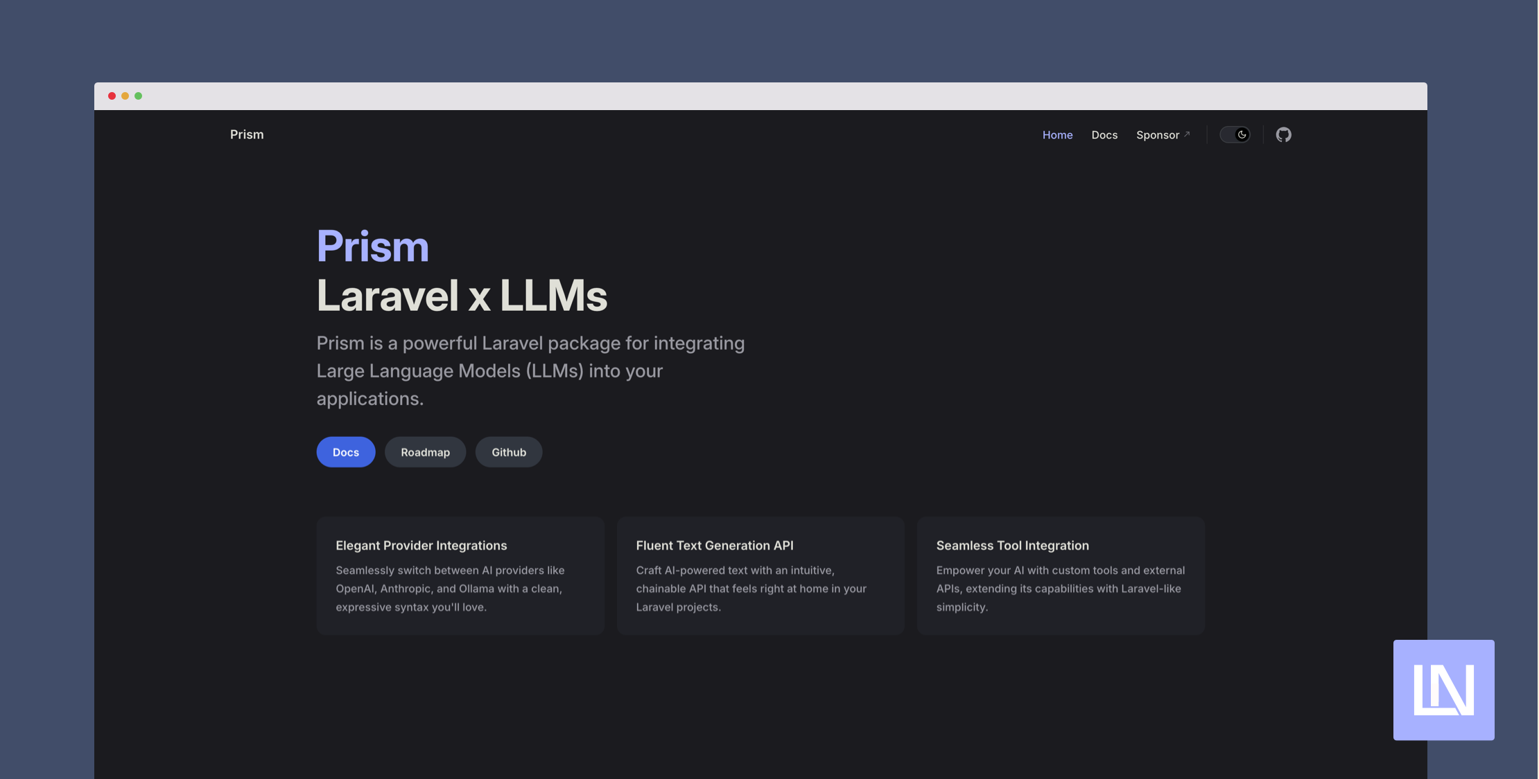 Prism is an AI Package for Laravel