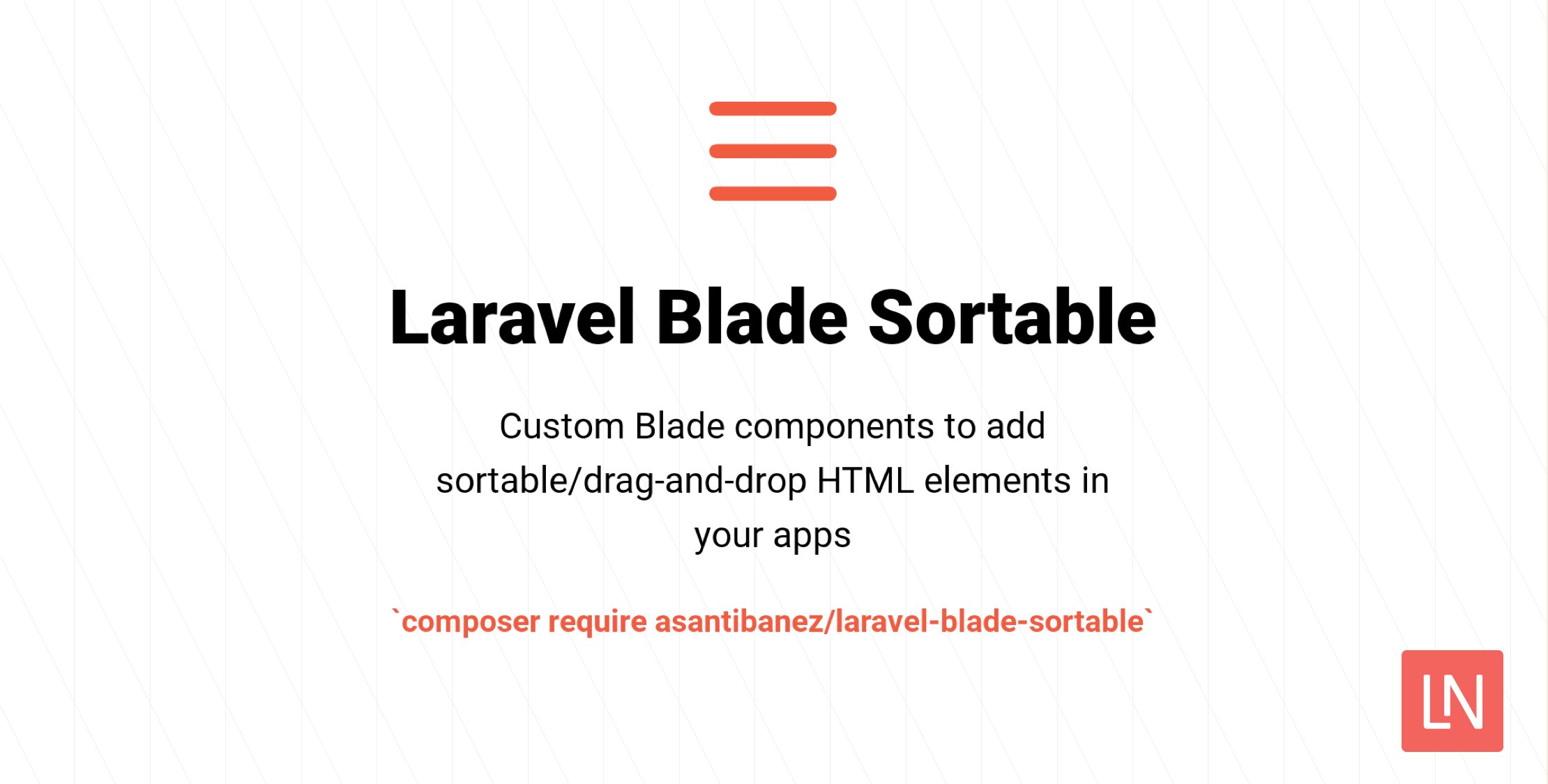 Laravel Blade Sortable